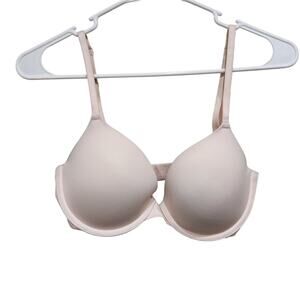 Victoria's Secret Beige Wear Everywhere T-Shirt Bra Adjustable Straps Size 32 D